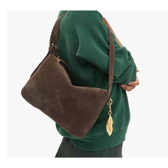 NEW CLARE V. women's fleurine bag in chocolate - Picture 5 of 5